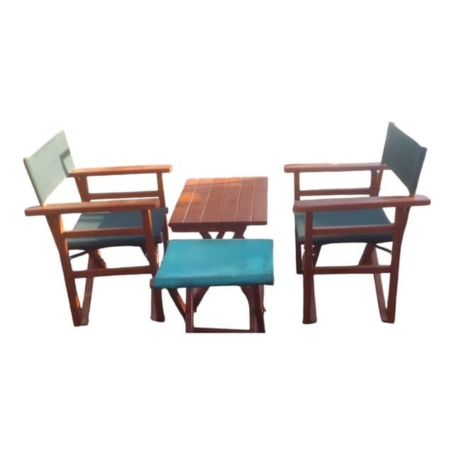 Foldable camp/balcony chairs & table